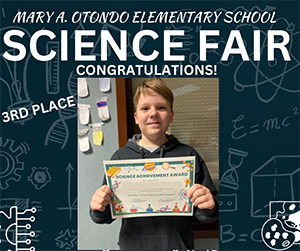 Fifth-grade Science Fair 3rd Place Winner
